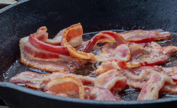 whole30 bacon in pan