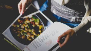 recipe in a book